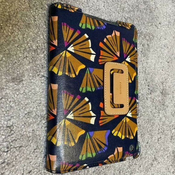 Fossil Authentic Fossil SHORT Live Vintage TABLET Cover BLUE MULTI SL4345403 - Picture 1 of 8